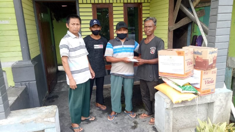 PC LDII Bumiwonorejo Bantu Warga Musibah Kebakaran