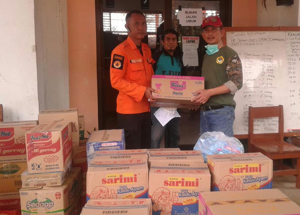 LDII Berikan Bantuan Untuk Korban Longsor Cimanggung
