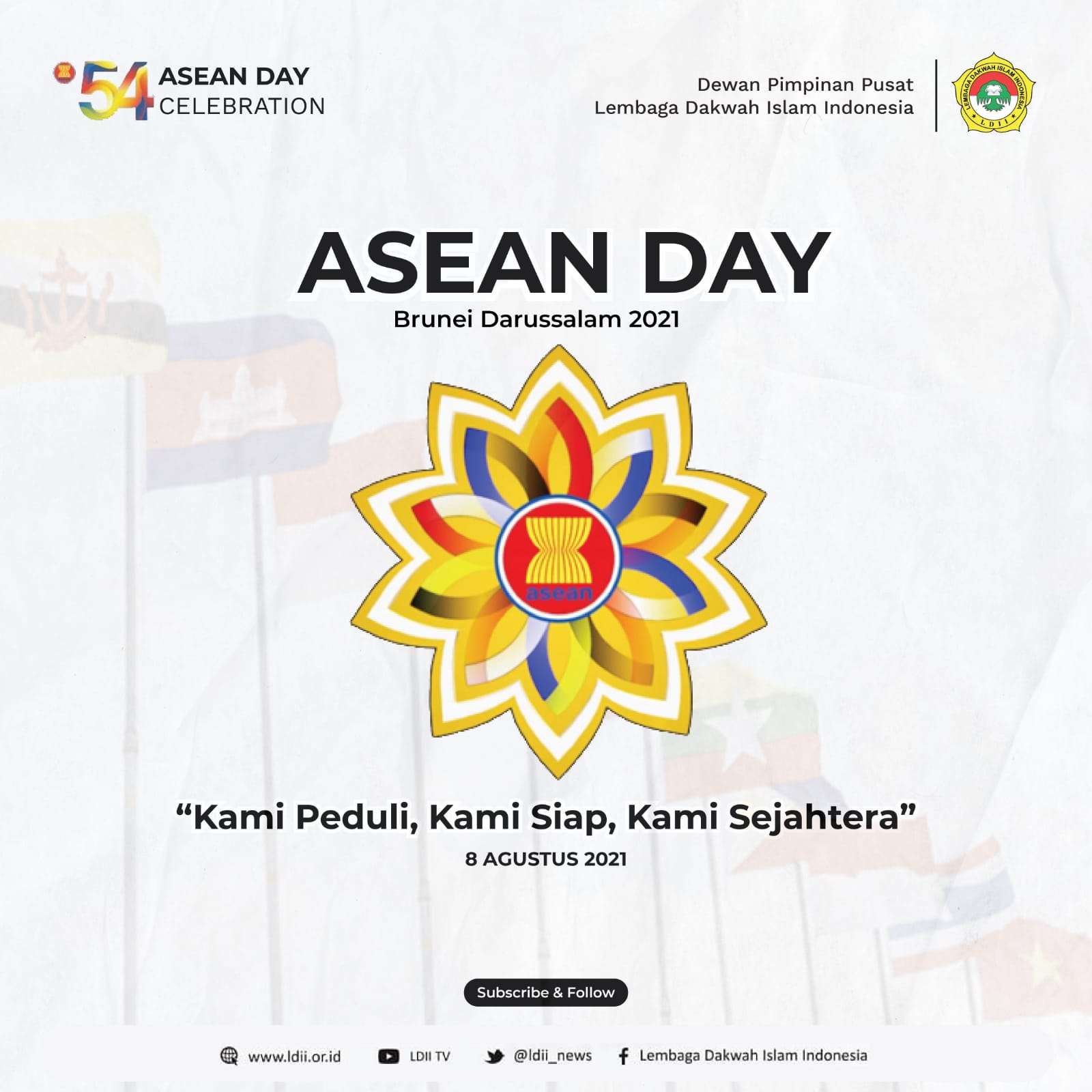 Hari ASEAN, Ketum LDII Ajak Bangkitkan Sosio-Nasionalisme ASEAN