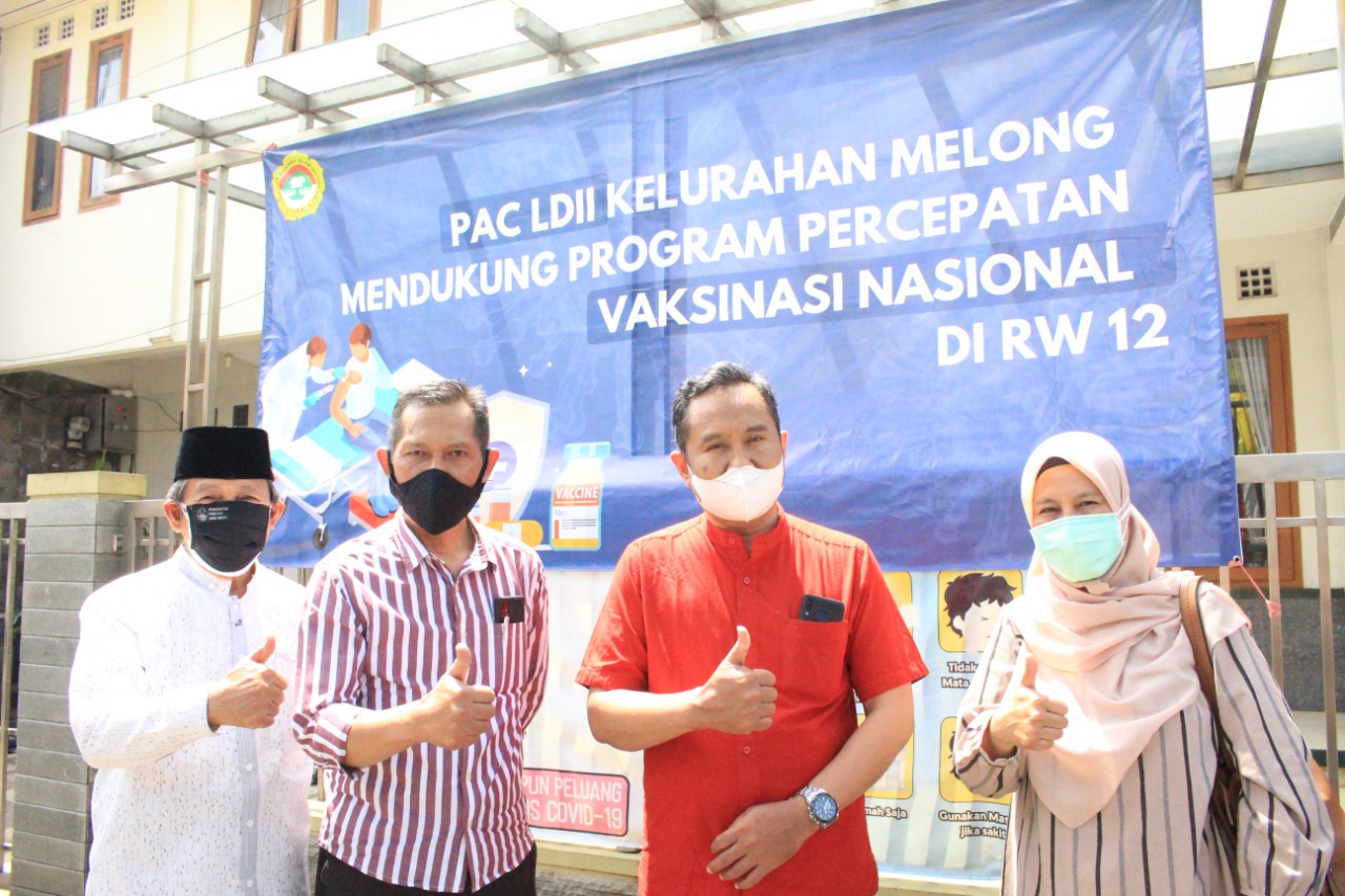 Dukung Percepatan Vaksinasi, LDII - Puskesmas Melong Vaksinasi 400 Warga Cimahi