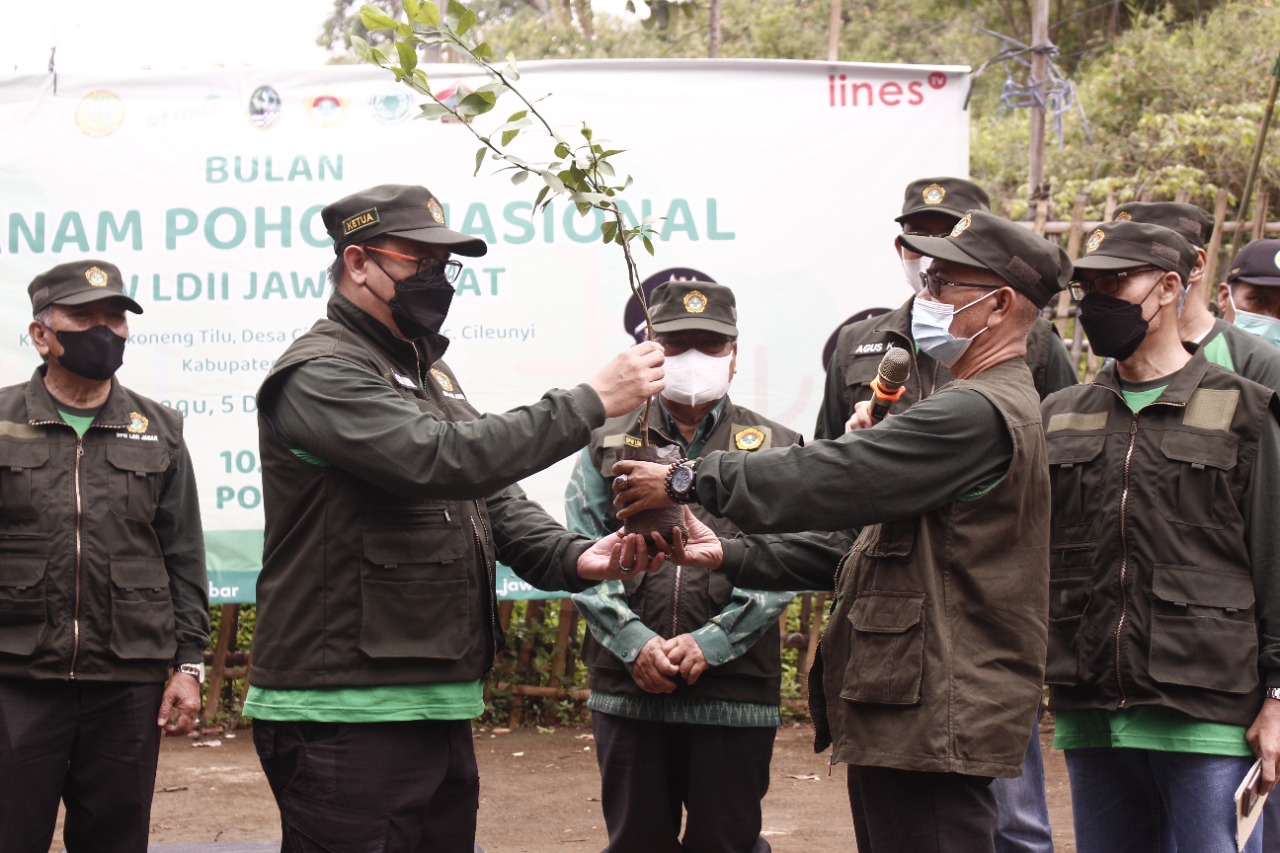 LDII Jabar Launching Gerakan Tanam 10.000 Pohon, Diapresiasi Pemprov dan MUI Jabar