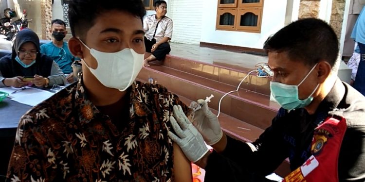 LDII Gandeng Brimob Polda Aceh Gelar Vaksinasi Massal