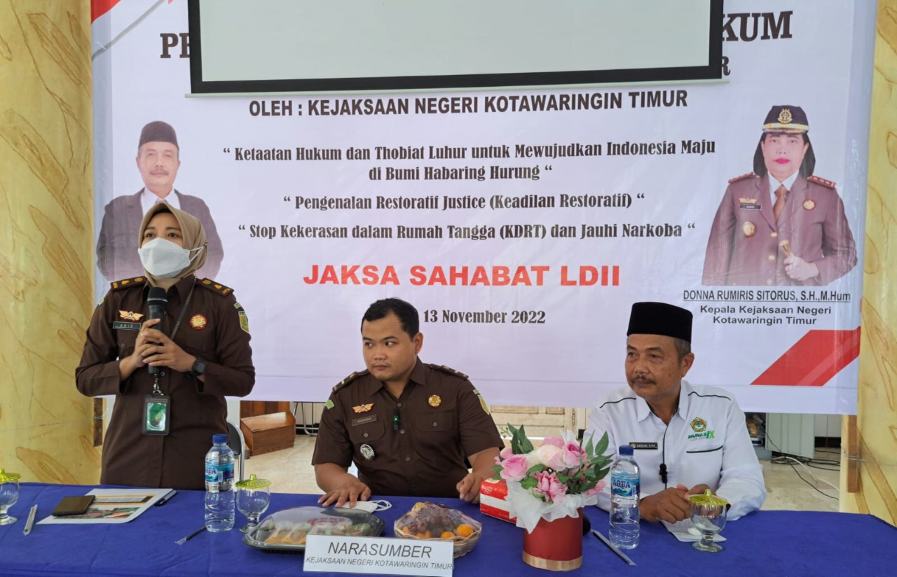 Berikan Penyuluhan Hukum kepada LDII Kotawaringin Timur, Kejaksaan Negeri Sebut Pertama Kali Program Jaksa Masuk Masjid