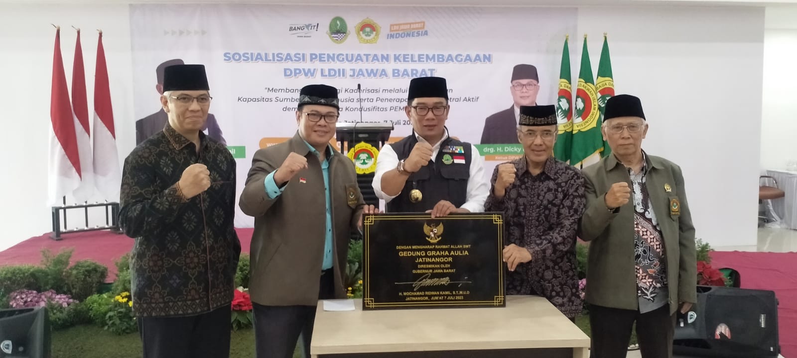 Gubernur Ridwan Kamil Resmikan Gedung Graha Aulia Jatinangor LDII Jawa Barat