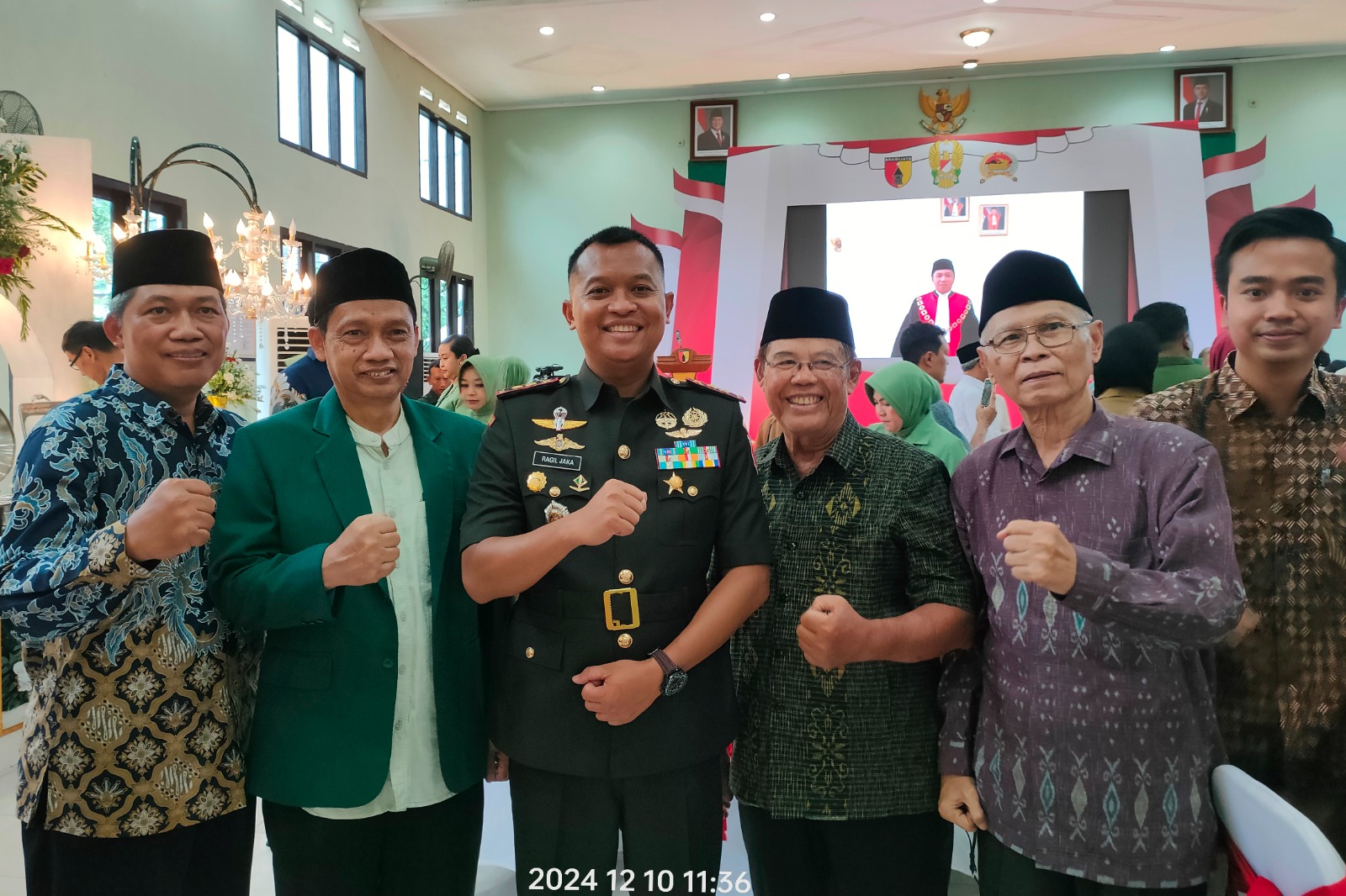 Ponpes Wali Barokah Hadiri Pisah Sambut Dandim 0809 Kediri