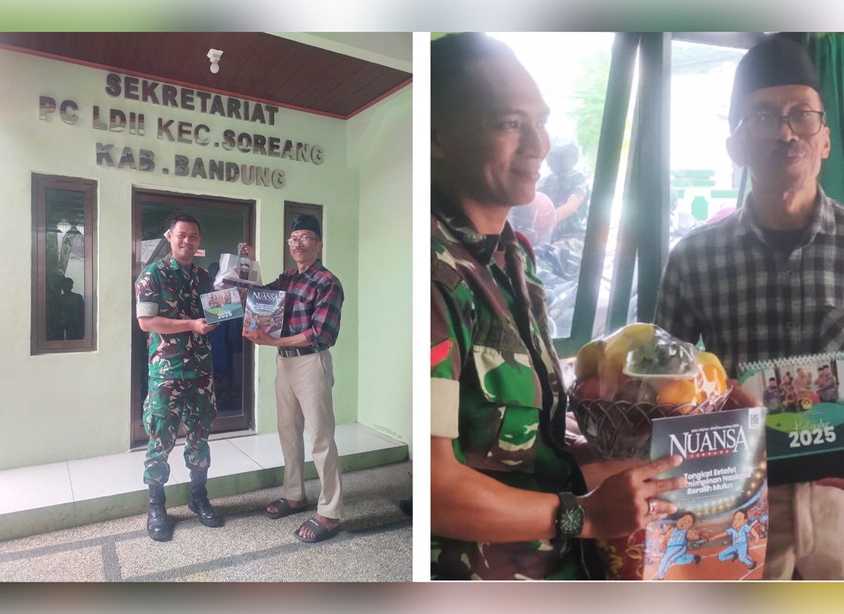 LDII Pererat Sinergi dengan Koramil Soreang Jelang Ramadan