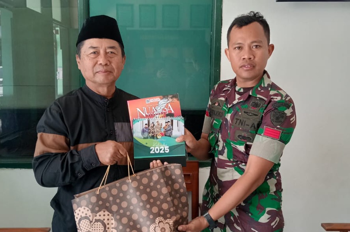 LDII Perkuat Sinergi dengan TNI, Ketua PC Margaasih Kunjungi Koramil 2415