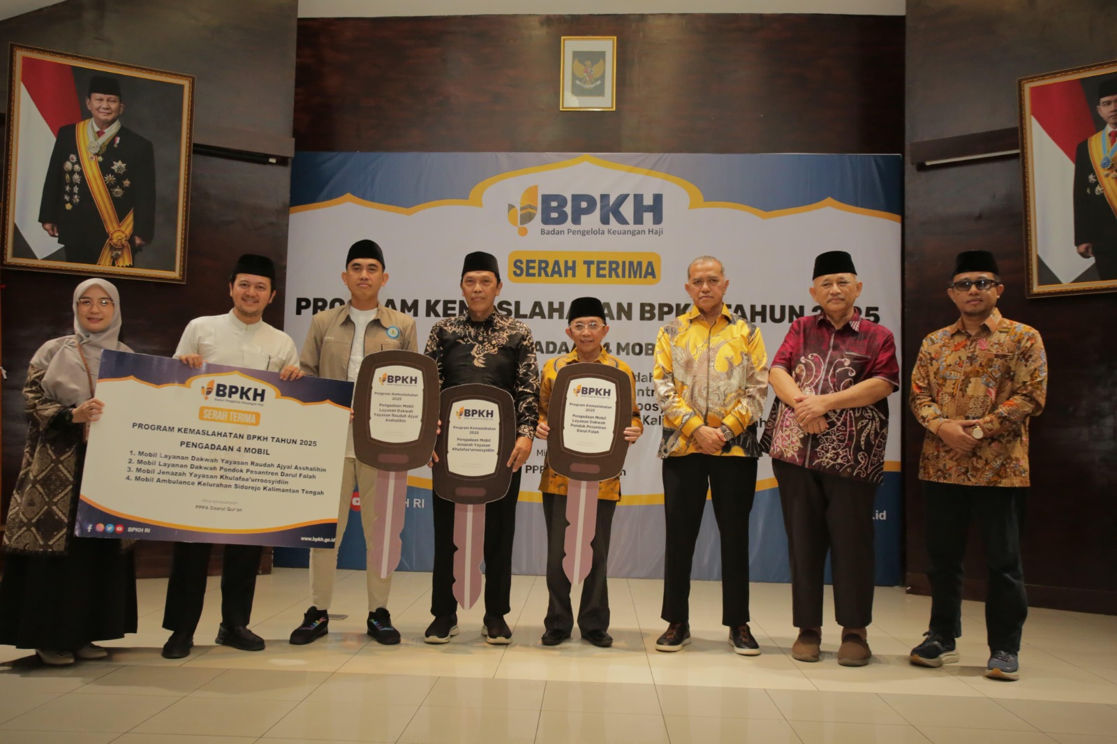 LDII Terima Bantuan Mobil Operasional Program Kemaslahatan dari BPKH dan DPR