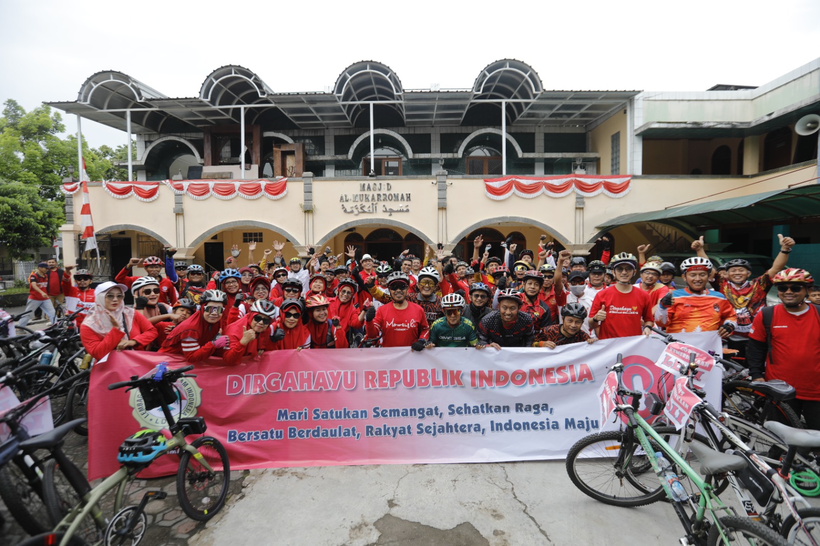 120 Peserta Meriahkan Gowes Kemerdekaan LDII Cimahi Rayakan HUT RI ke-80