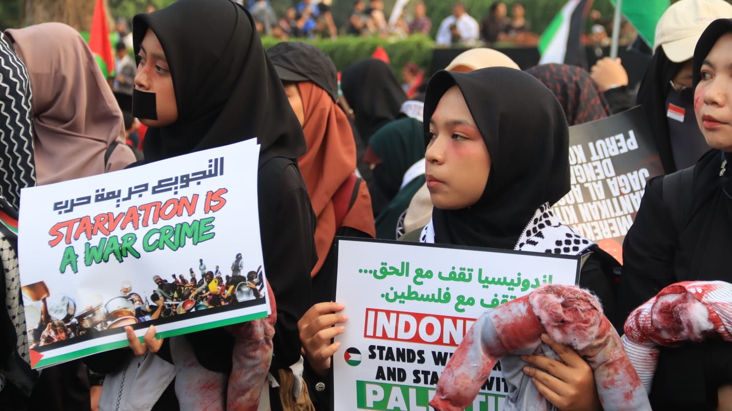 Ribuan Warga dan LDII Bandung Turun ke Jalan Bela Palestina