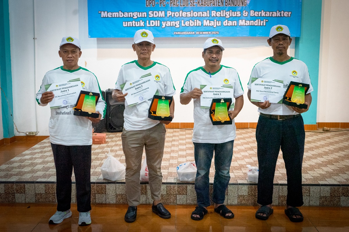 LDII Kabupaten Bandung Beri Penghargaan PC dan PAC Berprestasi