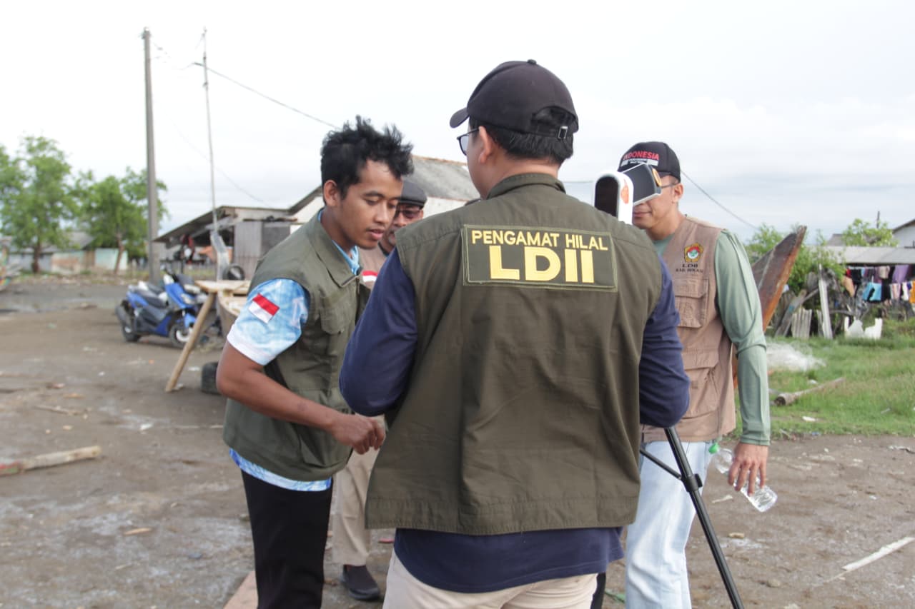 Tim Hilal LDII Kabupaten Bekasi Lakukan Rukyatul Hilal di Muara Gembong, Hilal Tak Terlihat